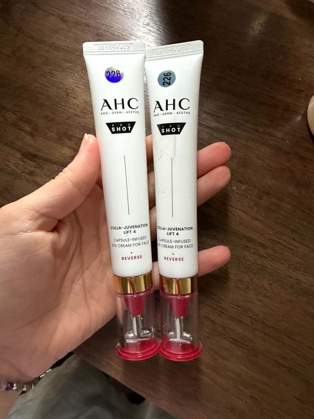 AHC Pro Shot Colla-Juvenation Lift 4 Capsule-Infused Eye Cream for Face